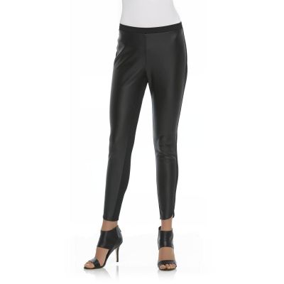 Metaphor Women's Mix Media Faux Leather Black Onyx Legging - Size L  - NWT